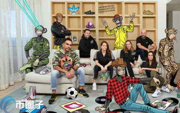 Adidas、无聊猿等四家联名NFT今发行 持有者将有独特福利