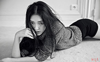林允黑白色写真(7)