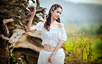 清新淡雅的美女(10)