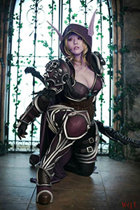 《魔兽》希尔瓦娜斯女王同人cos(9)