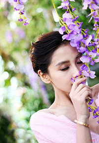 Angelababy花园街拍(10)