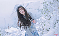 雪地里的清纯少女(13)
