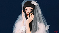 火箭少女101暗黑新娘装时尚个人魅力写真(11)