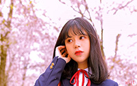 日系JK制服少女樱花下唯美图片(7)