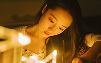 唯美暖色调下的美女(8)