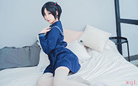 日系清纯学生妹可爱甜美居家私房写真(9)