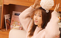 恬静清纯长发美女写真(9)