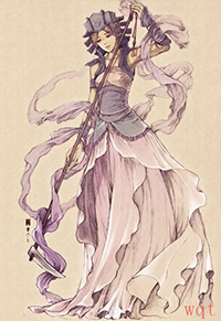 手绘古风美女(10)