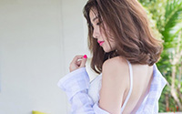 性感美女衬衣迷人写真(9)