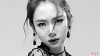 戚薇时尚杂志黑白写真(6)